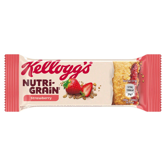 Kellogg's Nutri-Grain Morning Bar Strawberry 37g cereal bars Sainsburys   