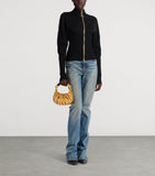 Balmain Mini Leather Ebene handbag, UK version