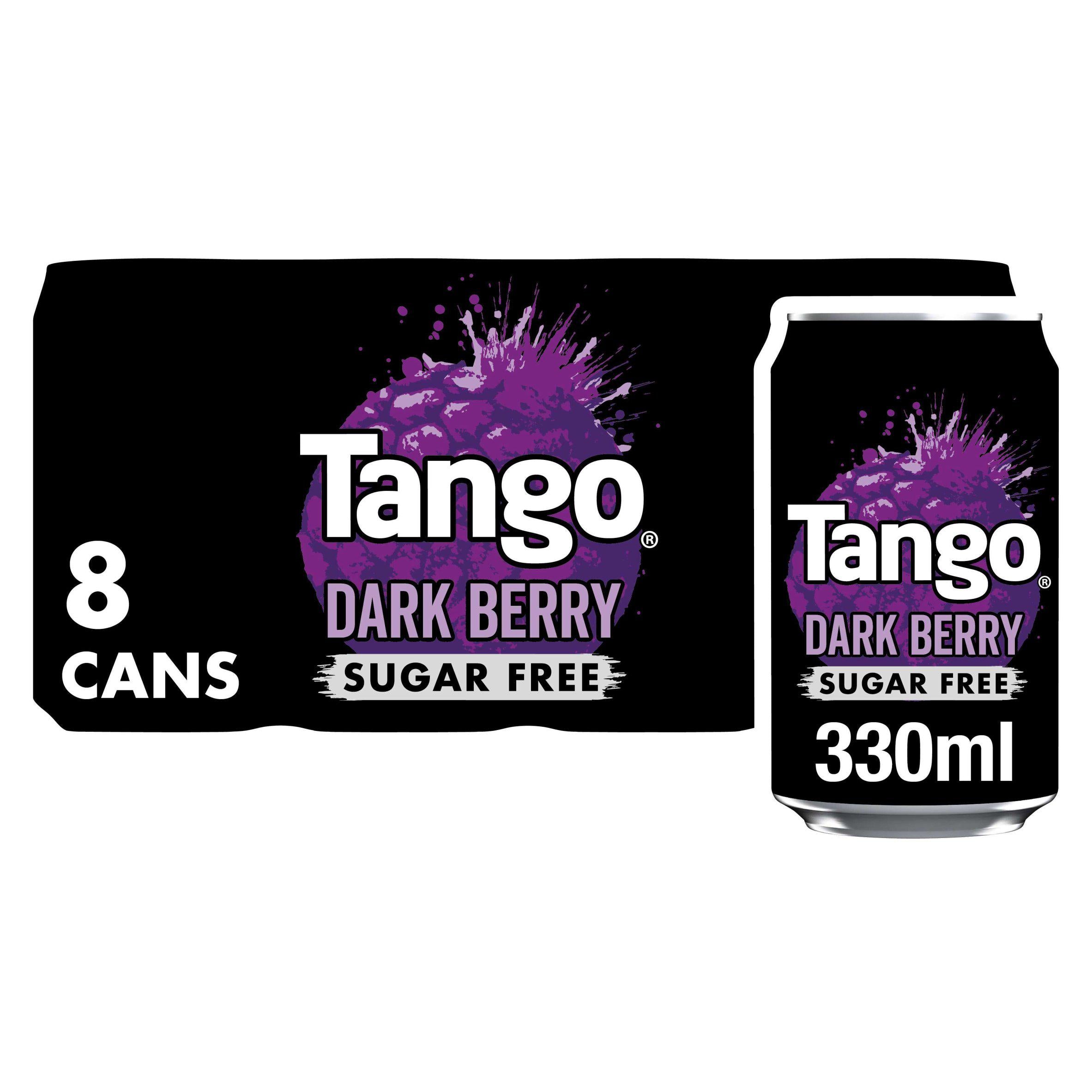 Tango Dark Berry Sugar Free Can 8x330ml GOODS Sainsburys