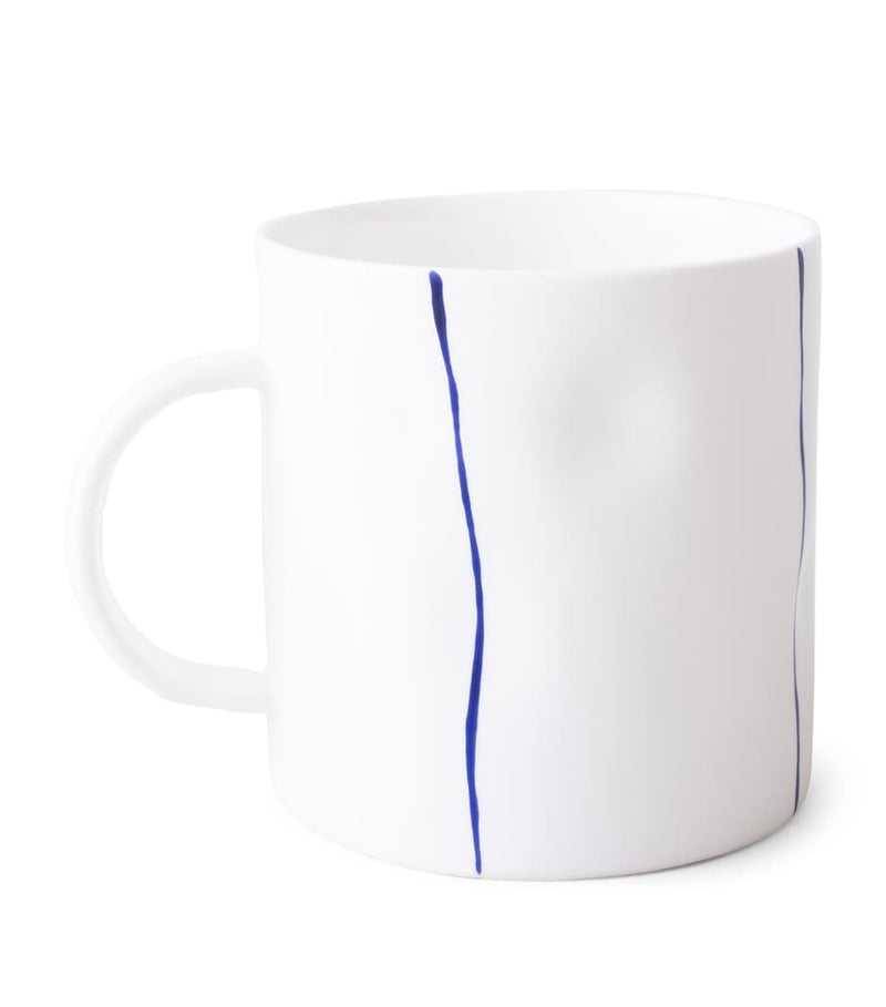 Feldspar fine bone china stripe tea mug - British product