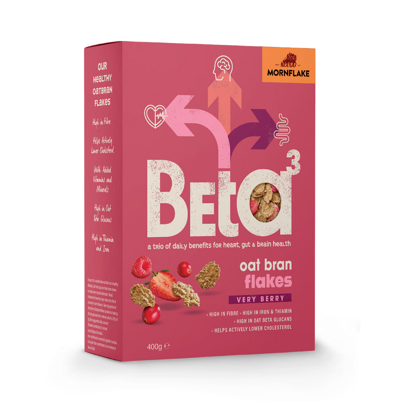 Mornflake oat bran flakes cereal Very Berry 400g, UK version