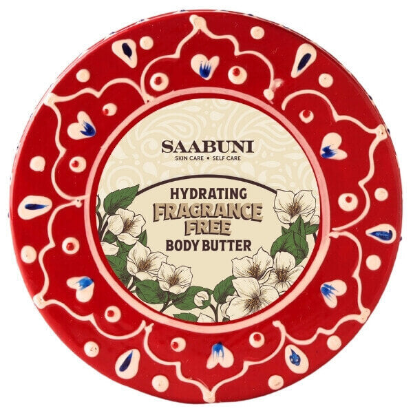 Saabuni fragrance free body butter with jojoba oil 200g, UK version
