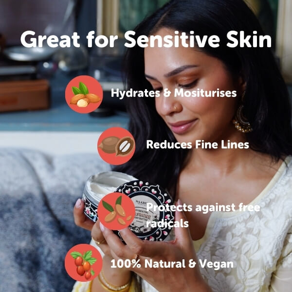 Saabuni fragrance free body butter with jojoba oil 200g, UK version