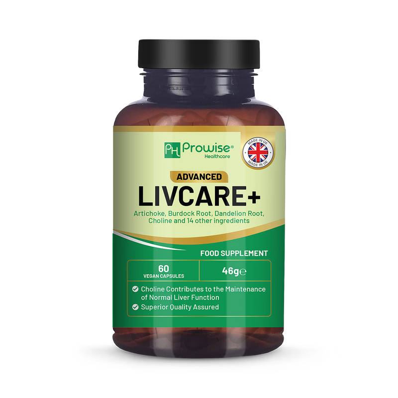Prowise Healthcare Advanced Livcare+ liver supplement 60 capsules, imported from the UK