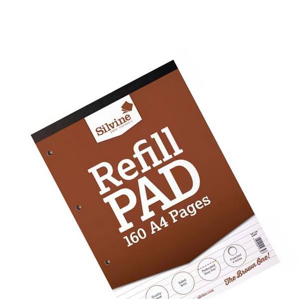 Silvine Feint Refill Pad A4 Lined Pack of 6 (British brand)
