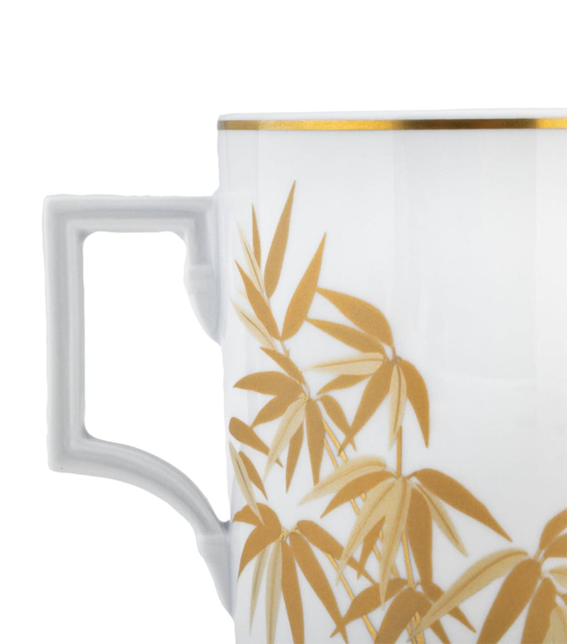 Meissen Golden Bamboo espresso cup and saucer, from Germany