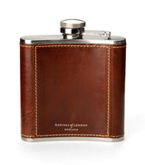 Harrods Aspinal of London Classic 5oz Leather Hip Flask- Buy online at McGrocer