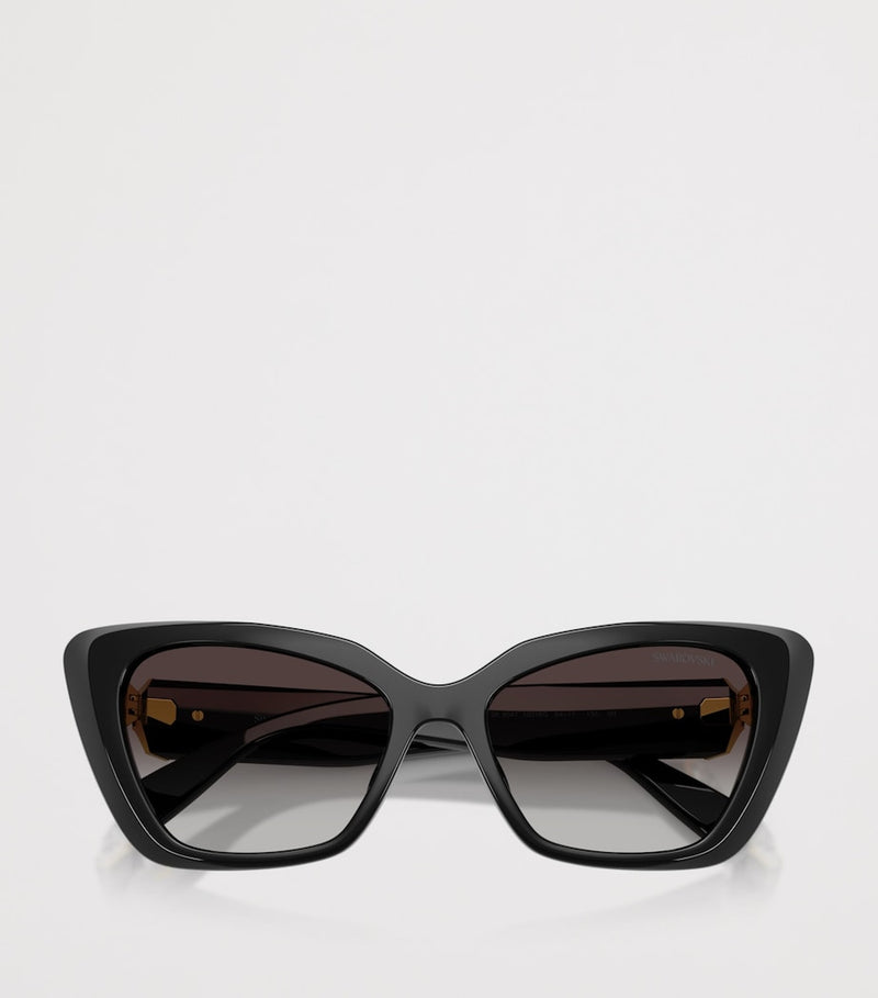 Swarovski cat eye sunglasses with crystal embellishments - British product