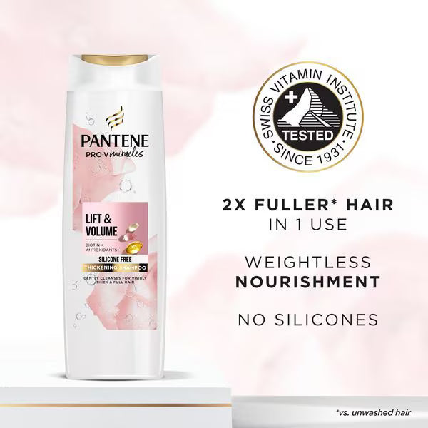 Pantene Lift Volume Bundle 400ml 275ml 145ml, imported from the UK