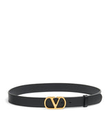 Harrods Valentino Garavani VLogo Signature Leather Belt- Buy online at McGrocer