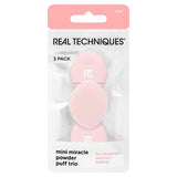 Superdrug Real Techniques Mini Powder Puff Trio Makeup Sponges Set of 3- Buy online at McGrocer