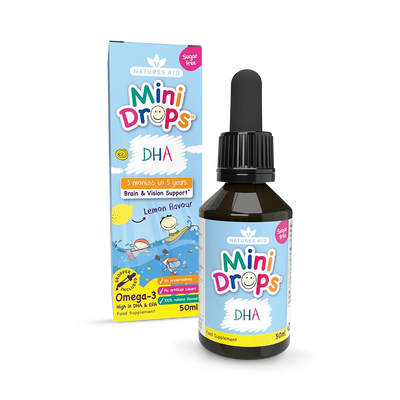 Holland & Barrett Nature's Aid DHA Drops Lemon Kids Vitamin 50ml- Buy online at McGrocer