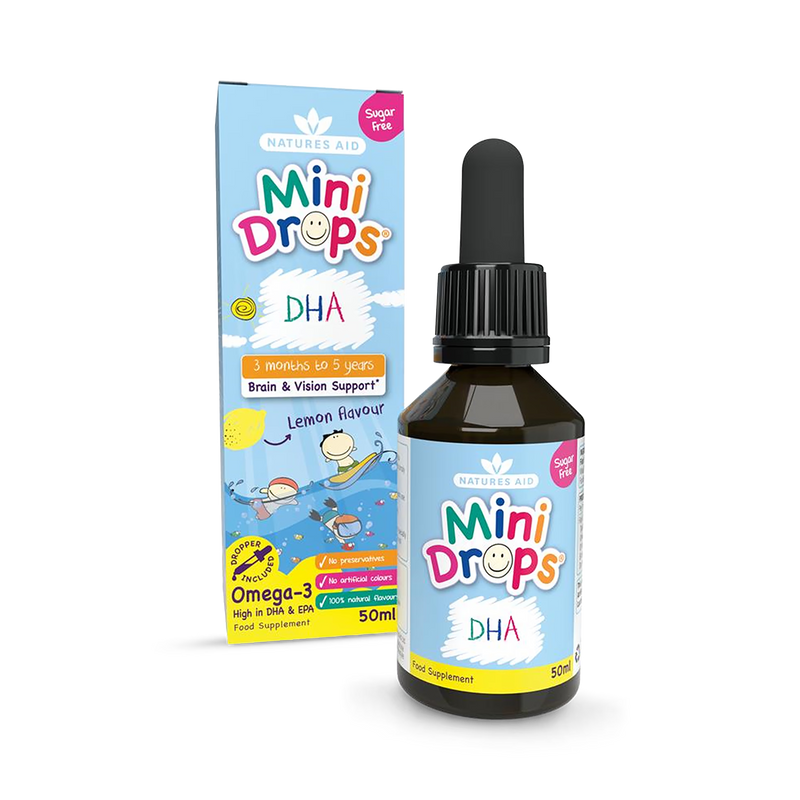 Nature's Aid DHA drops lemon supplement 50ml, imported from the UK