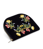 WOLF Embroidered Zoe Zip-Up Jewellery Case (British brand)
