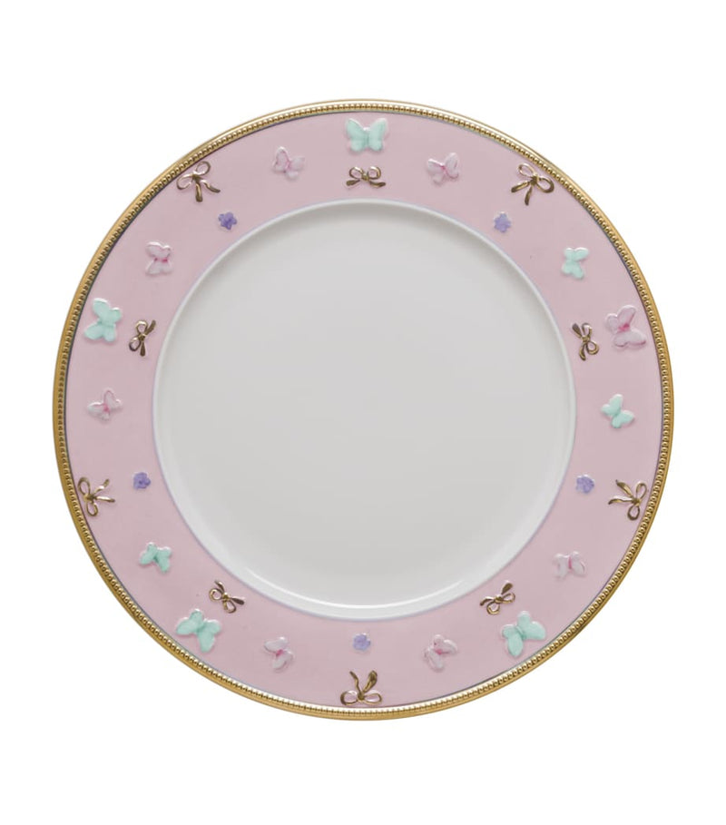 Villari butterfly dessert plate fine porcelain, imported from the UK