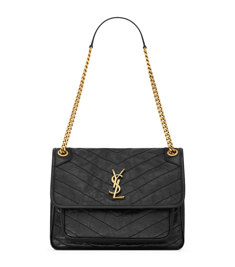 Saint Laurent Niki medium shoulder bag in textured calfskin (British brand)