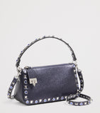 Valentino Garavani small Rockstud shoulder bag in calf leather (British brand)