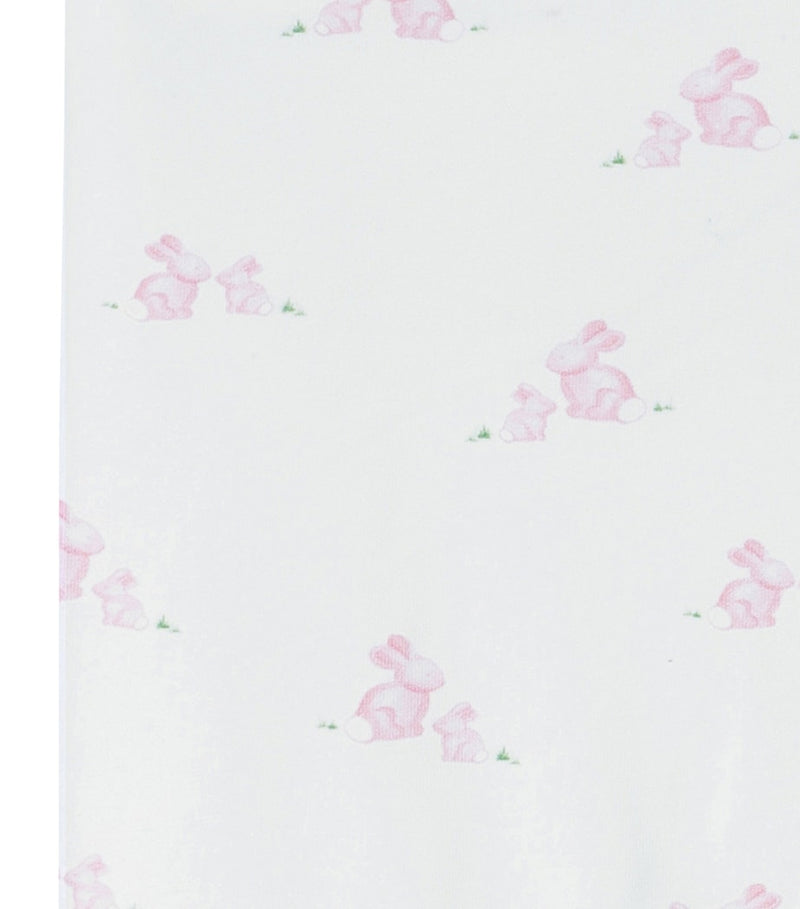 Trotters organic cotton bunny blanket with picot trim - British product