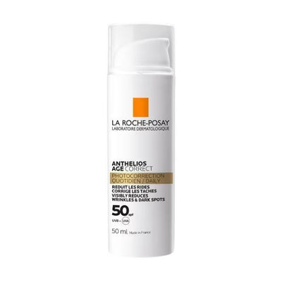 Superdrug La Roche-Posay Anthelios Age Correct Anti-Ageing Sun Cream SPF50 50ml- Buy online at McGrocer