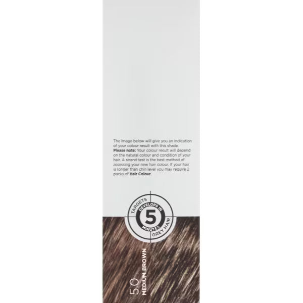 Superdrug Colour For Men Medium Brown 5.0 hair dye (British brand)