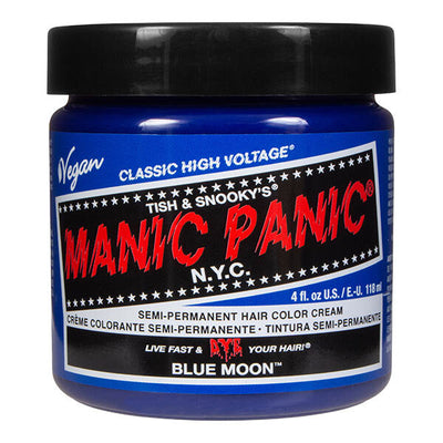 Superdrug Manic Panic High Voltage Hair Dye Blue Moon Semi Permanent 118ml- Jetzt online bei McGrocer kaufen