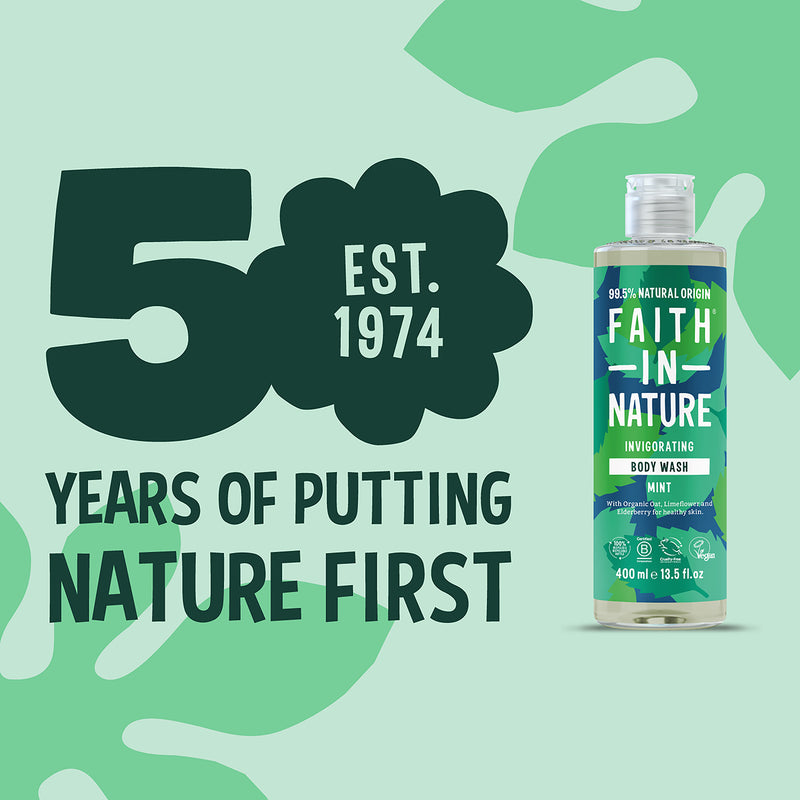 Faith In Nature Mint Body Wash 400ml - British product
