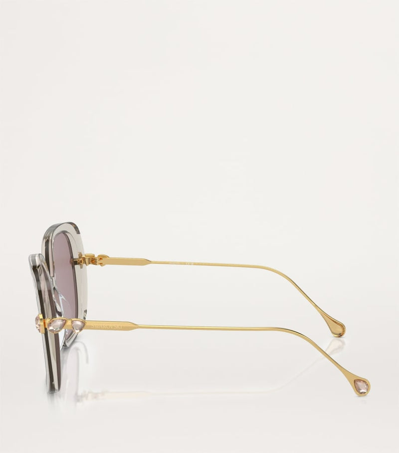 Swarovski oversized sunglasses (British brand)