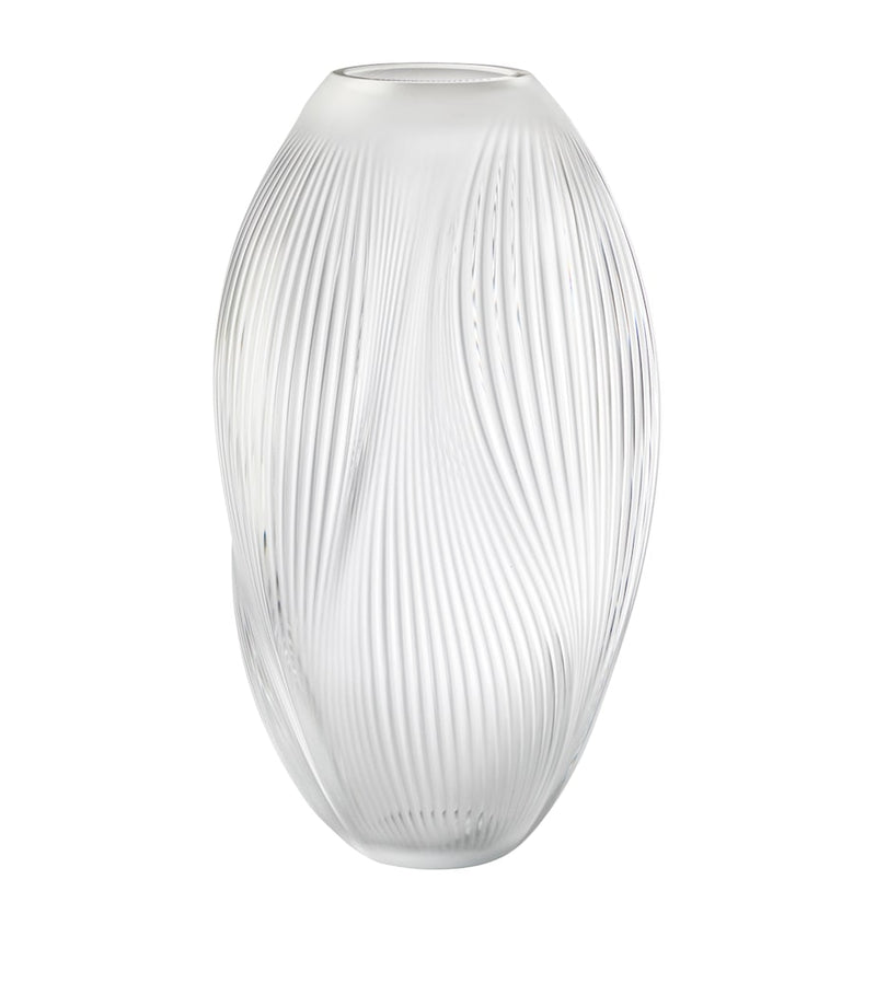 Lalique Alizé extra large crystal vase 51cm - British product