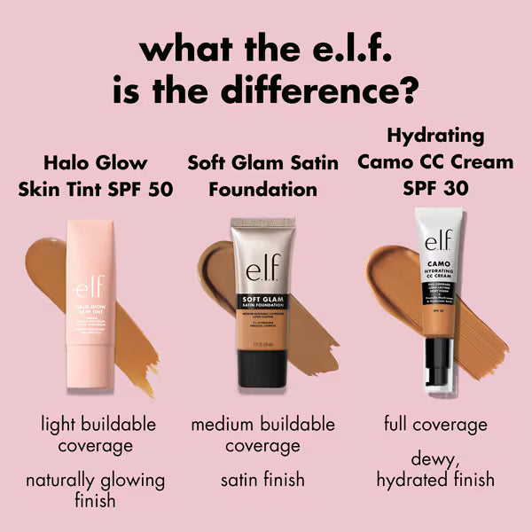 e.l.f. Halo Glow skin tint 9 Medium Cool, UK version
