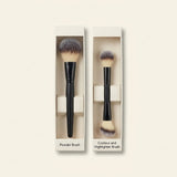 No7 Cheeks Brush Bundle with contour and powder brushes (British brand)
