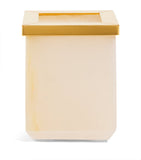 ZODIAC white onyx toothbrush holder with gold-plated hardware - British product