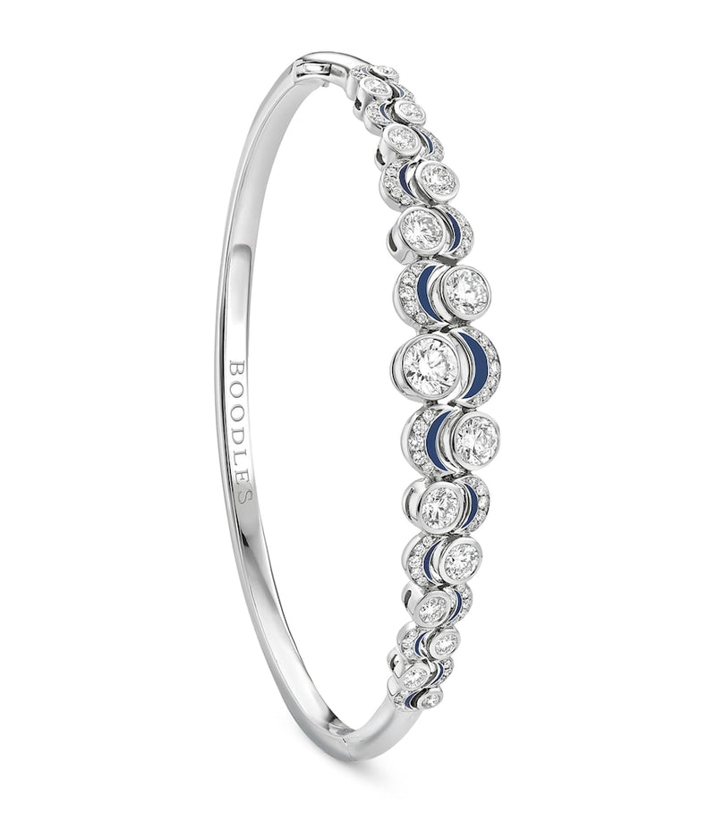 Boodles platinum and diamond Over the Moon bangle (British brand)