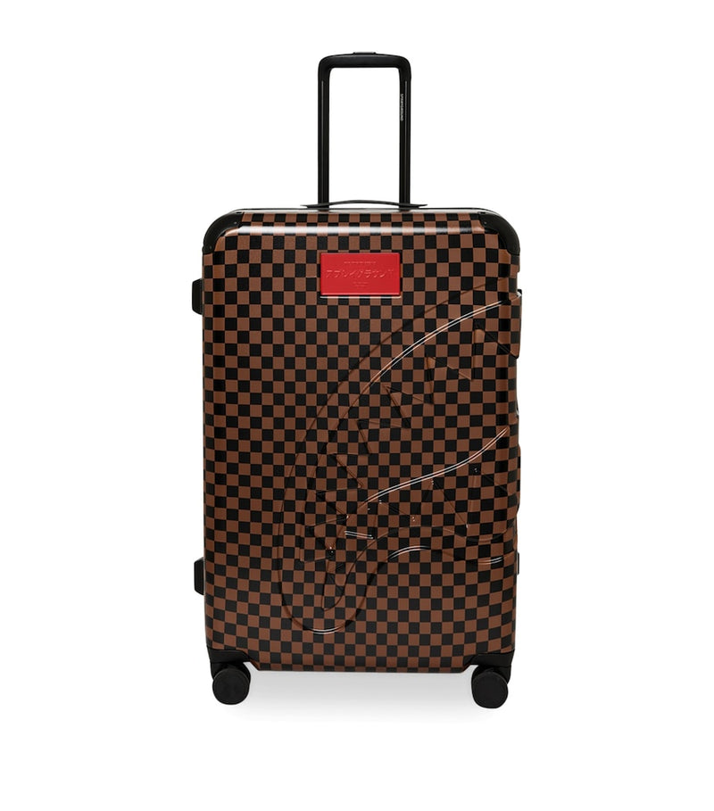Sprayground cabin suitcase embossed check 75cm, imported from the UK