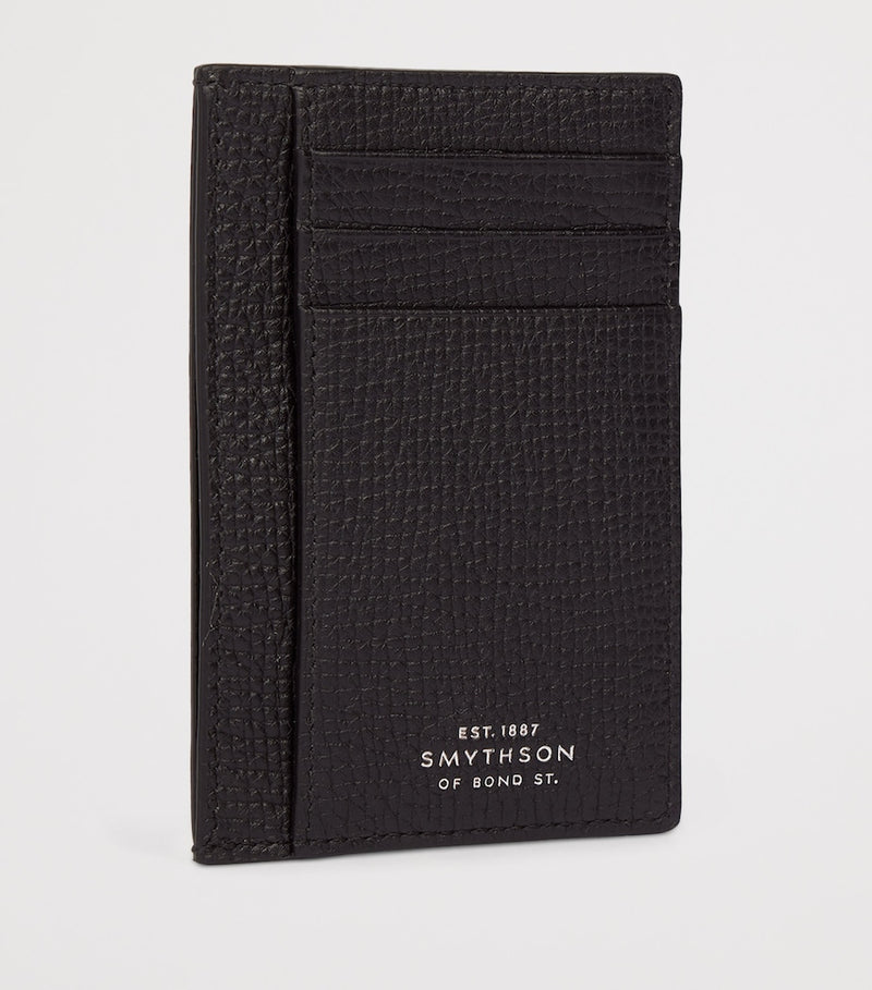 Smythson Ludlow calfskin card holder H8.5cm, imported from the UK
