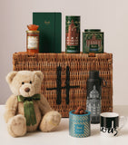 Harrods gift hamper with wicker basket (British brand)