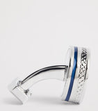 Tateossian Septa Gear cufflinks palladium-plated brass, UK version