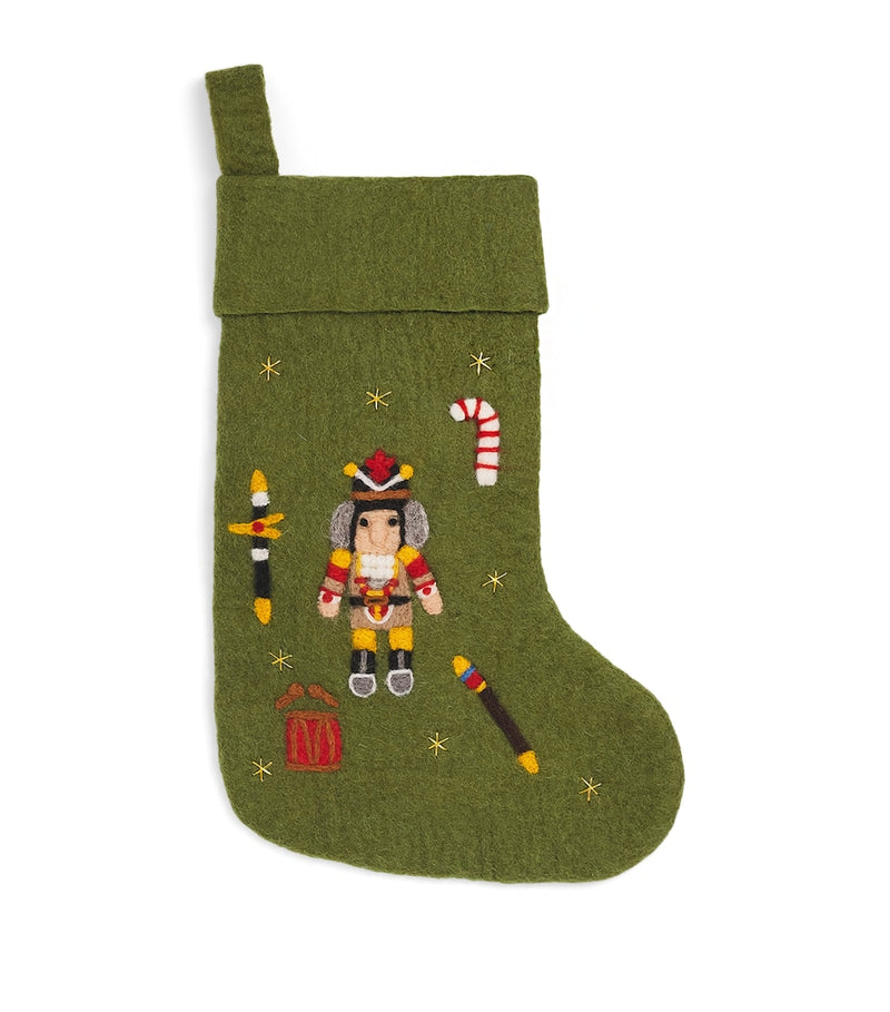 Shirley Bredal nutcracker wool stocking 45cm (British brand)