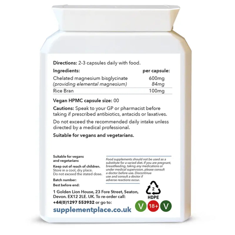 Supplement Place Magnesium Malate 560mg 60 capsules - British product