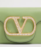 Valentino Garavani Locò small leather shoulder bag, imported from the UK