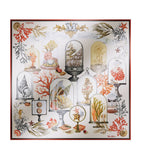 Max Mara silk twill printed square scarf (British brand)