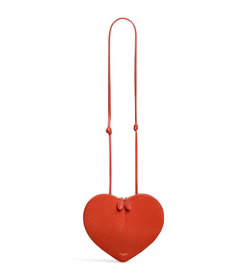 Alaïa mini suede Le Coeur shoulder bag - British brand