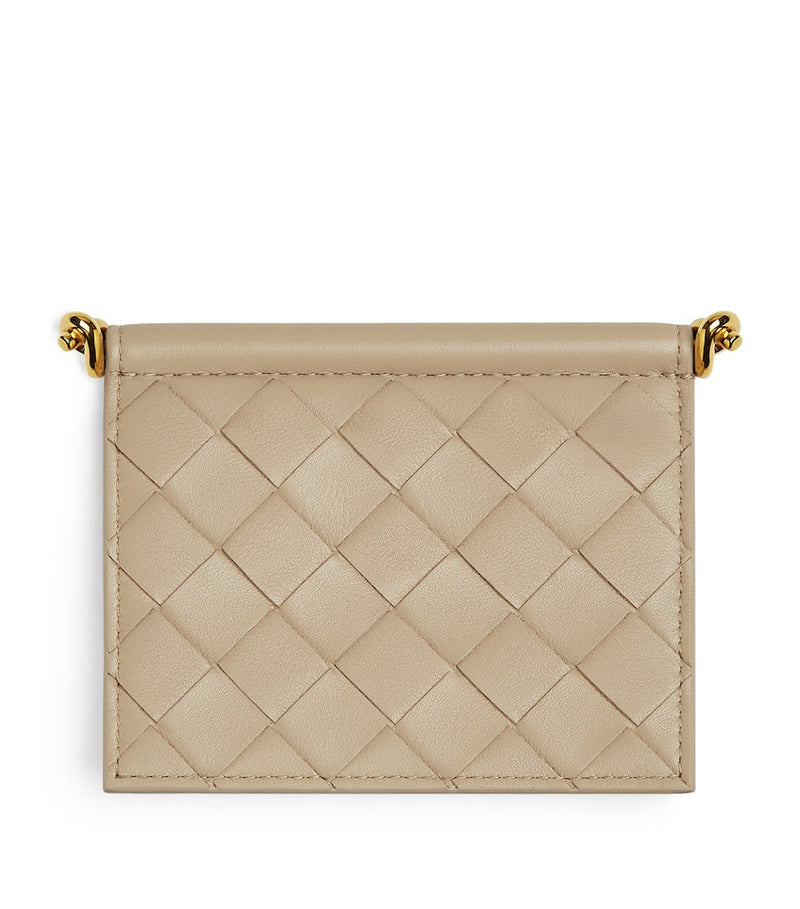 Bottega Veneta Solstice card holder Nappa leather, imported from the UK
