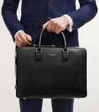 Aspinal of London Mount Street briefcase Saffiano leather (British brand)