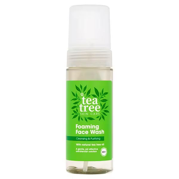 Tea Tree Foaming Facial Wash 150ml bottle (British brand)