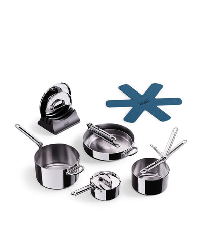 Harrods Joseph Joseph Space Steel Folding-Handle 5-Piece Cookware Set- Buy online at McGrocer