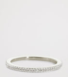 Monica Vinader sterling silver white diamond eternity ring, UK version