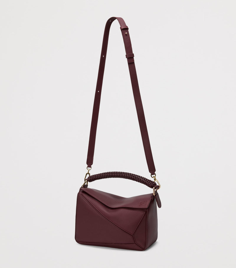 LOEWE Small Puzzle bag woven top handle - British product