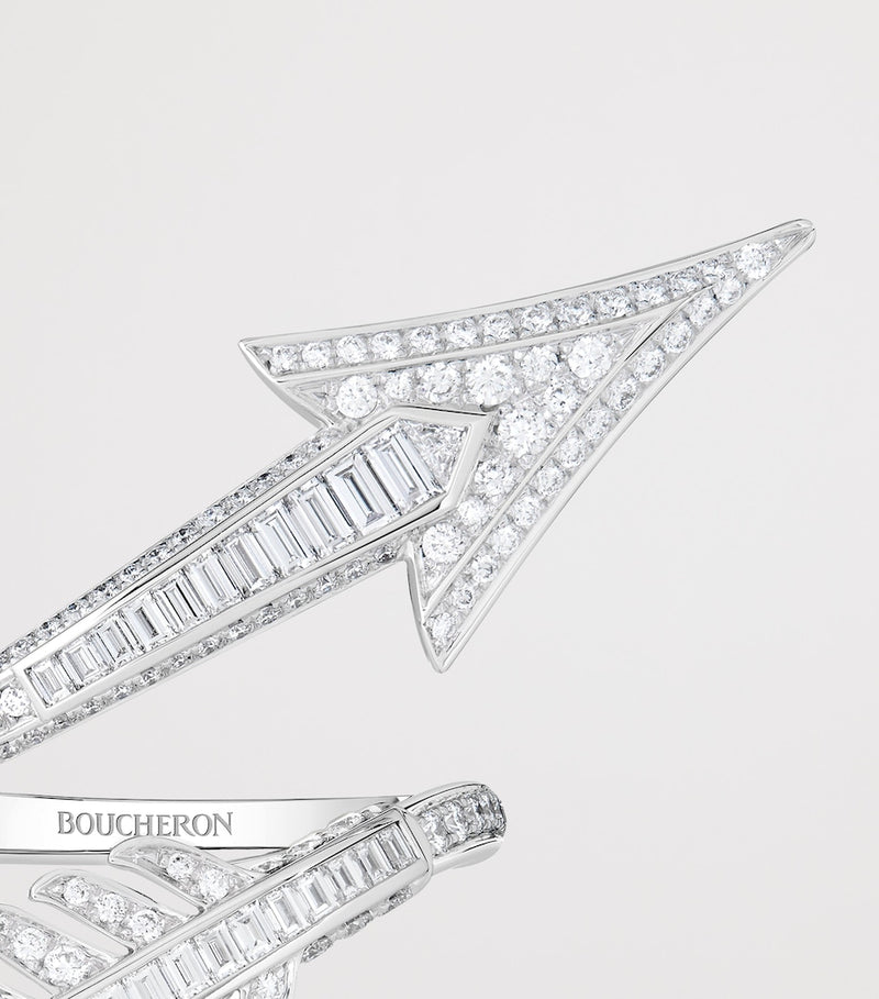 Boucheron white gold diamond Flèche ring (British brand)