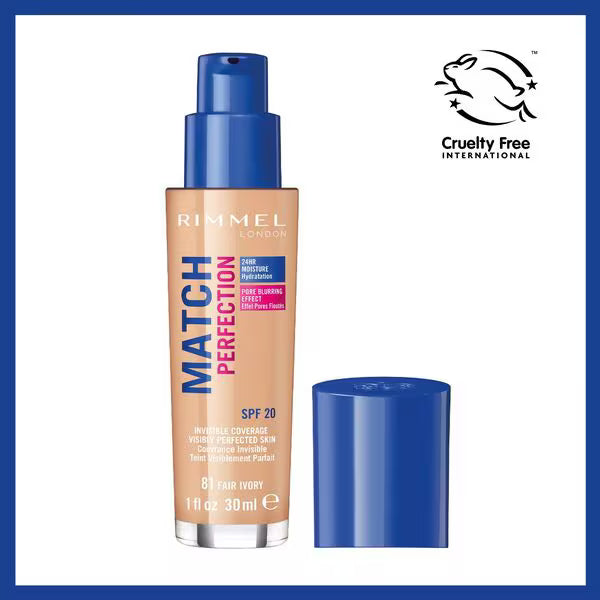Rimmel Liquid Foundation Fairy Ivory, imported from the UK