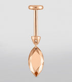 Maria Tash faceted marquise earring 7.5mm (British brand)